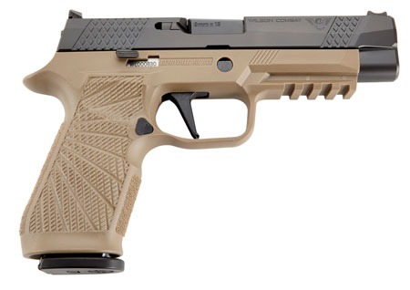 Wilson Combat P320 9mm 4.7" Barrel 17+1 Tan DLC Steel Frame Polymer Grip Trigger Tune