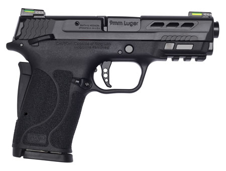 Smith & Wesson Performance Center M&P Shield EZ M2.0 9mm Luger, 8+1, 3.83" Barrel, Ported Black Armornite Slide, Matte Black Polymer Grip