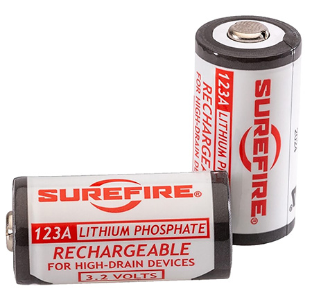 SureFire 123A Lithium Batteries 3.2V 450mAh (2-Pack) Rechargeable White/Black 3 SureFire 123A Lithium Batteries 3.2V 450mAh (2-Pack) Rechargeable White/Black