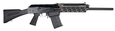 JTS M12AK-T1 12 Gauge Shotgun, 18.7" Barrel, 3" Chamber, 5+1 Capacity, Black Finish, Fixed Stock, M-LOK Rail