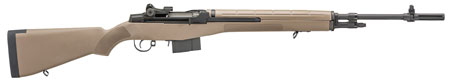 Springfield Armory M1A Standard Issue .308 Win / 7.62x51mm, 22" Black Parkerized Carbon Steel Barrel, Black Parkerized Steel Receiver, Flat Dark Earth Synthetic Fixed Stock, Right Hand, 10+1 Capacity