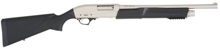 TriStar Cobra III Marine Pump-Action Shotgun 12 Gauge 18.5" 5+1 3" Silver Receiver Black Synthetic Stock Right Hand