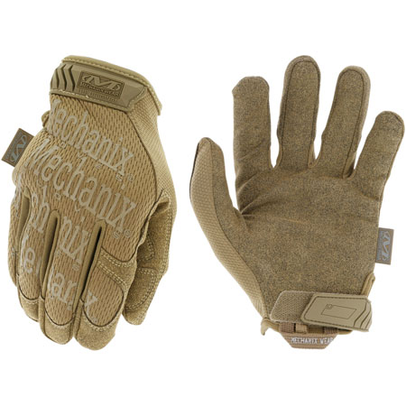 Mechanix Wear Original Coyote Synthetic Leather Gloves XL Velcro Closure