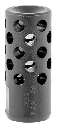 Ruger 90486 Radial Ported Muzzle Brake AR-15 5.56 45mm NATO Black Oxide Steel with 1/2"-28 tpi Threads, 1.75" OAL & .75" Diameter