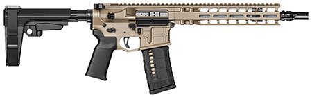 Radian Weapons Model 1 .223 Wylde Pistol 10.5" Barrel FDE Billet M-Lok Handguard Magpul Grip Ambidextrous Controls Adjustable Trigger