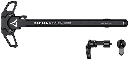 Radian Weapons R0275 Raptor  Charging Handle & 45/90 Talon Safety, Black, Ambi Controls, Fits Mil-Spec AR-15/M16 Platform