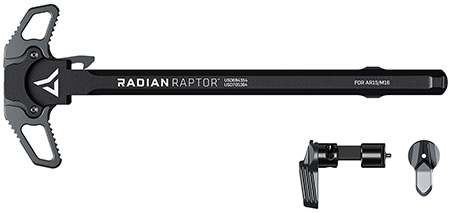 Radian Weapons R0664 Raptor  Charging Handle & 45/90 Talon Safety, Radian Gray, Ambi Controls, Fits Mil-Spec AR-15/M16 Platform