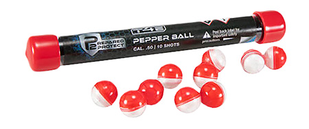 RWS Umarex Pepperballs Training Projectiles Red White Pepper 10 Pack