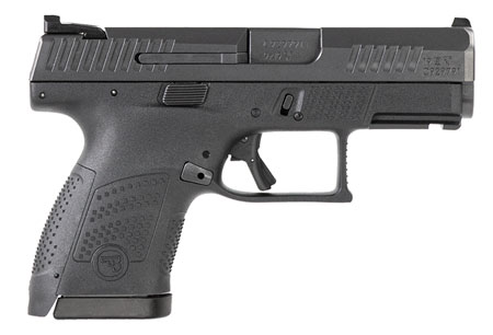 CZ P-10 S 9mm Semi-Auto Pistol 3.5" Barrel 10+1 Capacity Black Interchangeable Backstrap Reversible Magazine Release Picatinny Rail