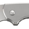 CRKT 5311 Pilar 2.40" Folding Plain Satin 8Cr13MoV SS Blade/Bead Blasted Stainless Steel Handle Includes Pocket Clip 2 129461