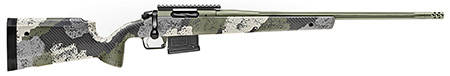 Springfield Armory Model 2020 WayPoint 6.5 Creedmoor, 22" Barrel with Mil-Spec Green Cerakote Receiver and Barrel, Evergreen Camo Carbon Fiber Hybrid Profile with M-LOK Stock, Right Hand, 5+1 Capacity