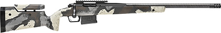 Springfield Armory 2020 WayPoint 6.5 Creedmoor, 22" CF Ridgeline Camo Hybrid Profile with Adjustable Cheek Comb and M-LOK Stock, Desert Verde Cerakote, Right Hand, 5+1 Capacity