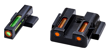 HiViz LiteWave H3 Green Tritium Orange Sights for Smith & Wesson M&P Shield Pistol
