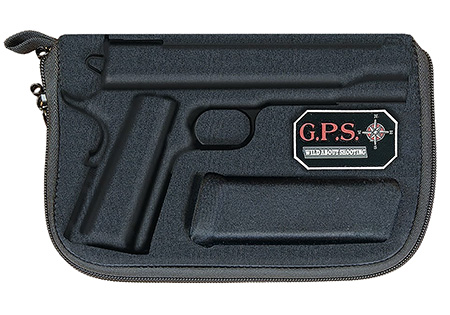 Glock 17/19/22/23/26/27 Custom Molded GPS Case with Lockable Zipper Internal Magazine Holder Black