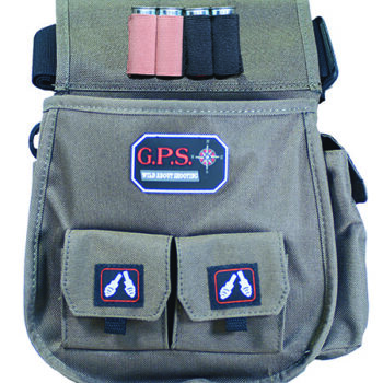 GPS Deluxe Double Shotshell Pouch Olive Polyester Waist Mount