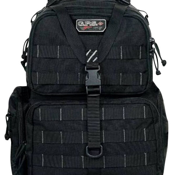 GPS Bags T1913BPB Tactical Backpack Black 1000D Polyester 4 Handguns