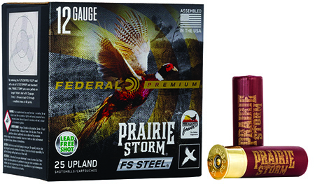 Federal Premium Prairie Storm FS 12 Gauge 2.75" 1 1/8oz 4 Shot Shotshells 25 Rounds Per Box