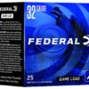 Federal Game-Shok Heavy Field 32 Gauge 2.5″ 1/2oz 8 Shot Shotshells 25 Rounds Shotgun Ammunition 1 130683