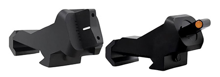 XS Sights XTI2 45 Degree Offset BUIS Non-Tritium Set Black Orange Front White Stripe Rear for AR-15