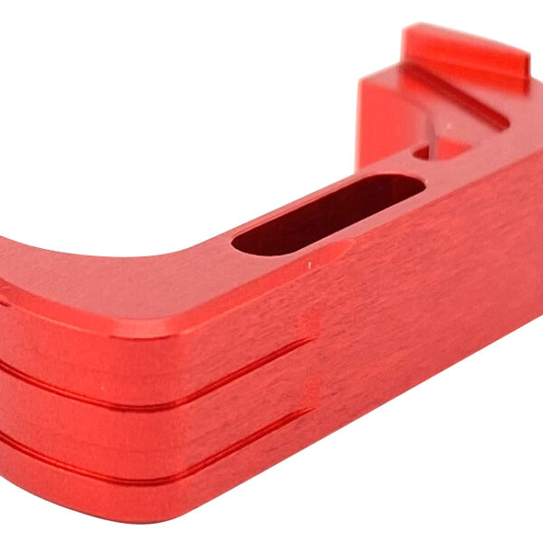 Glock Gen4-5 Extended Magazine Release Button Red Anodized Aluminum Cross Armory CRG5MCRD