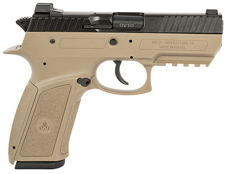 IWI Jericho 941 Enhanced 9mm Luger, 17+1, 3.80" Barrel, Flat Dark Earth Finish, Picatinny Rail Frame, Serrated Black Steel Slide, Polymer Grip