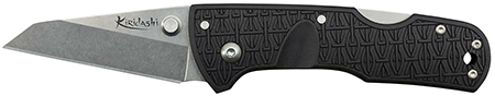 Cold Steel Kiridashi Folding Knife 2.5-Inch Sheepsfoot Stainless Steel Blade Black GrivEx Handle Pocket Clip