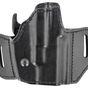 Bianchi 51831 Allusion Assent Pro-Fit OWB Size 11 Black Leather Belt Slide Compatible w/Glock 26/S&W M&P Shield/S&W M&P Compact/FN FNS Compact Belt Up to 1.50" Wide Right Hand
