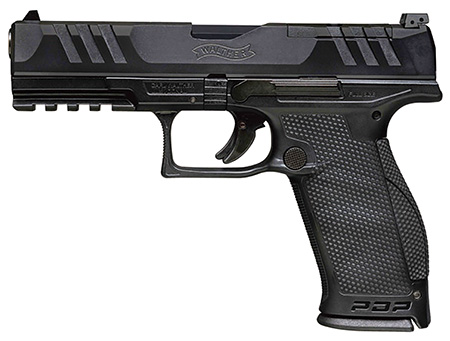 Walther Arms PDP Optic Ready 9mm Luger, 10+1, 4.50" Barrel, Black Steel Slide, Performance Duty Textured Black Polymer Grip