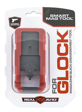 Glock Handgun Smart Magazine Tool by Real Avid - Gray/Red Polymer