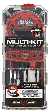 Real Avid Gun Boss Multi-Kit for 6.5mm .243 .260 Calibers - Gun Cleaning Tools