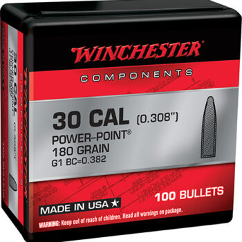 Winchester Centerfire Rifle .308 Win 180gr Power Point 100 Rounds