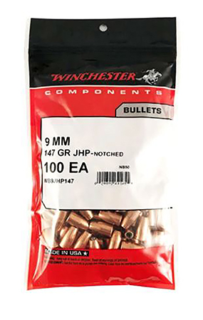 Winchester Centerfire Handgun 9mm 147gr Jacketed Hollow Point 500 Rounds