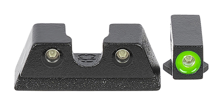 Meprolight Hyper-Bright Tritium Night Sights - Green Front Black Rear for Glock 42/43