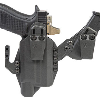 Blackhawk 416876BK Stache  IWB Size 76 Black Polymer Belt Clip Compatible w/Glock 43X/48 w/SureFire XSC Ambidextrous