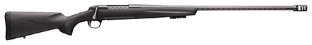Browning X-Bolt Pro Long Range Bolt-Action Rifle 6.8 Western 3+1 26" Heavy Barrel Recoil Brake Fluted Bolt Carbon Gray Cerakote Carbon Fiber Stock
