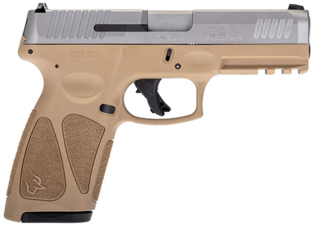 Taurus G3 9mm 15+1 4" Matte Stainless Slide Tan Polymer Frame