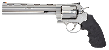 Colt Anaconda 44 Mag Revolver 6 Shot 8" Stainless Steel Barrel Vent Rib Black Rubber Grip