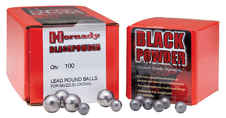 Hornady .451 44 Caliber Black Powder Lead Round Balls 100 Count Box