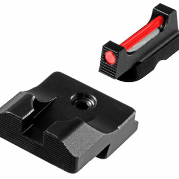 TruGlo Fiber Optic Sight Set for Smith & Wesson M&P Pistol - Red Fiber Optic Front Black Rear