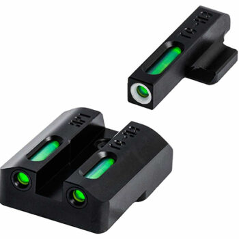 TruGlo TFX Pro Green Tritium Fiber Optic Adjustable Handgun Sights for Glock