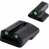 TruGlo Tritium Pro Black Sight Set Green Tritium White Outline Front Green Tritium Rear 1 135959