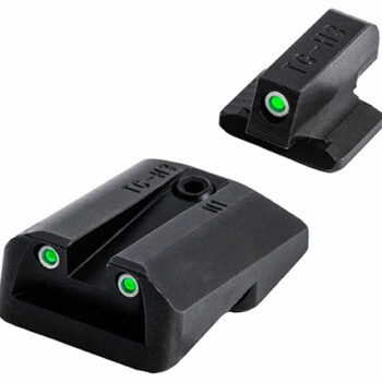 TruGlo Tritium Sight Set Black with Green Tritium Front and Green Tritium Rear Sight