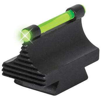TruGlo Green Ramp Front Sight 3/8″ Dovetail 0.500″ for Rifle Black