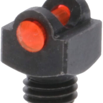 TruGlo StarBrite Deluxe Bead Front Sight for Rifles - Black | Red Fiber Optic 3mm Thread