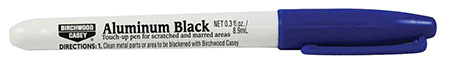 Birchwood Casey Aluminum Black Touch-Up Pen Gloss Finish Felt Tip