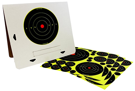 Birchwood Casey Paper Targets - Shoot-N-C Reactive Bullseye Variety Pack (4 Pieces)