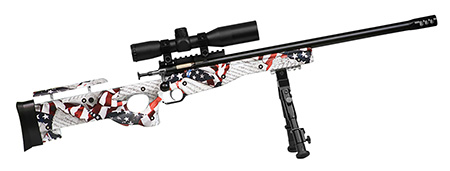 Keystone Sporting Arms Crickett .22 LR Bolt-Action Rifle Package - 16.12" Barrel American Flag Thumbhole Stock Youth Size