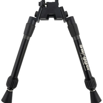 Swagger SWAGBPSEA12 Sea12 Extreme Angle Bipod with Black Finish, Picatinny Attachment & 9-12" Vertical Adjustment