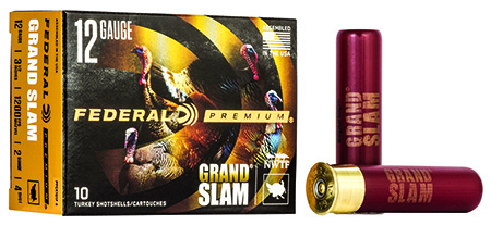 Federal Premium 12 Gauge 3.5" 2oz 4-Shot Grand Slam Hunting Shotgun Ammunition