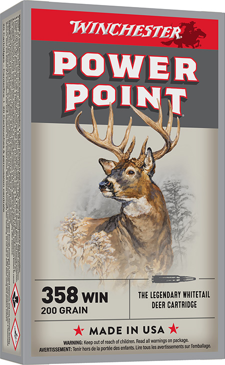 Winchester .358 Winchester Power-Point 200gr Rifle Ammo - 20 Rounds 3 Winchester .358 Winchester Power-Point 200gr Rifle Ammo - 20 Rounds